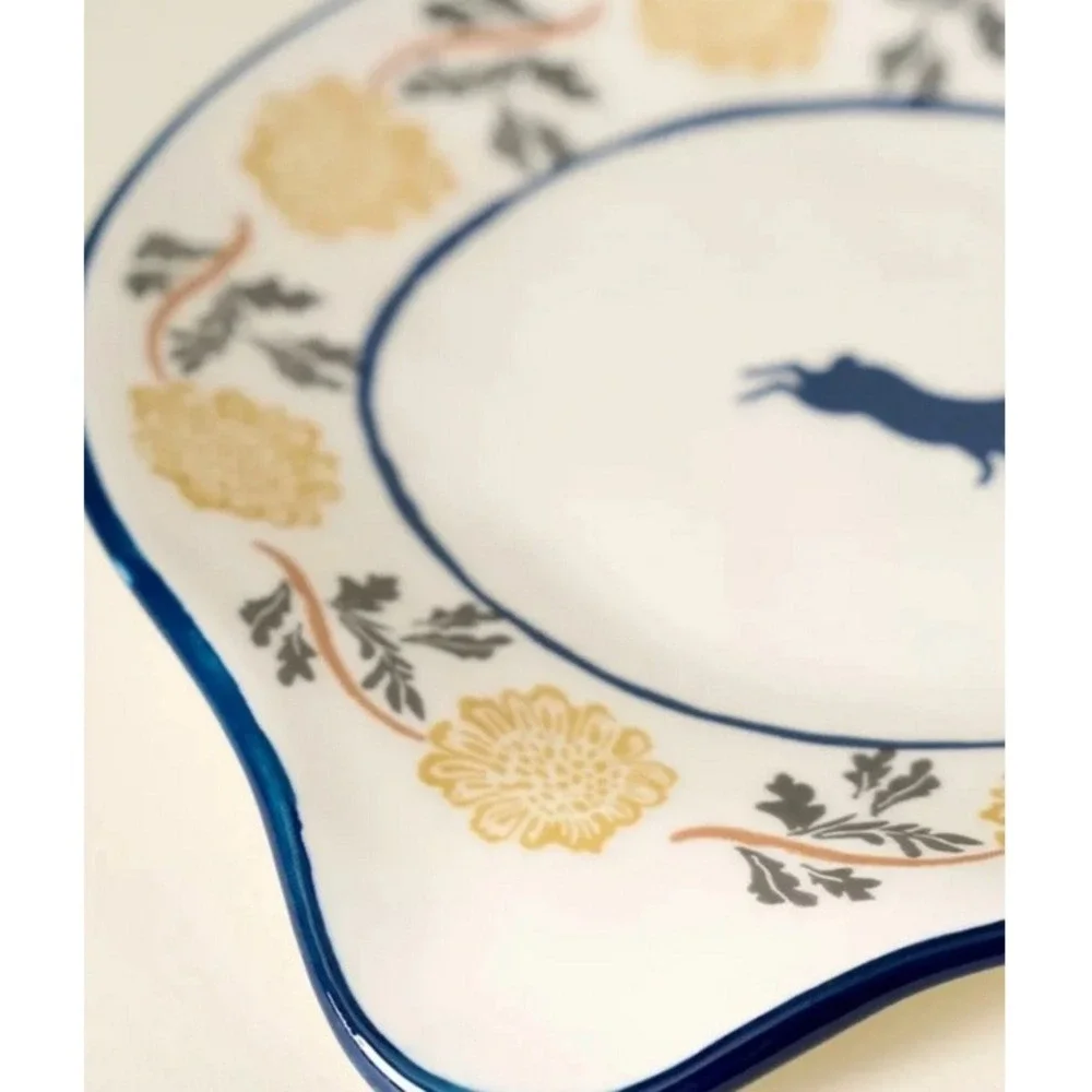 Anthropologie Millie Spoon Rest Yellow Rabbit‎ Kitchen Decor Farmhouse